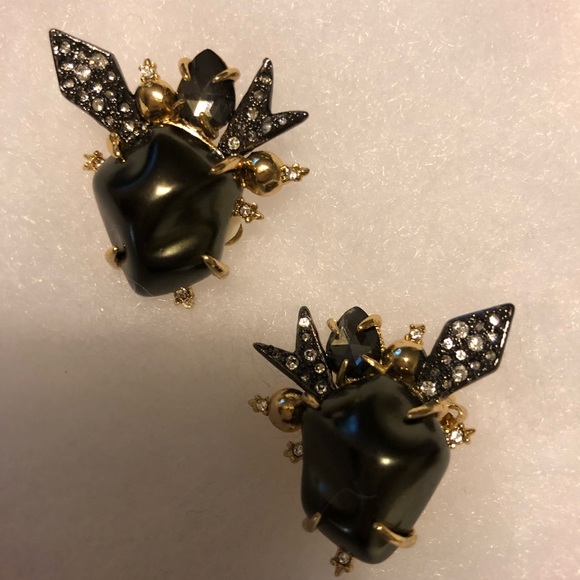 NWOT Alexis Bittar starburst pearl clip earrings - Picture 2 of 3